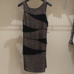 Beaded & Studded Mini Dress